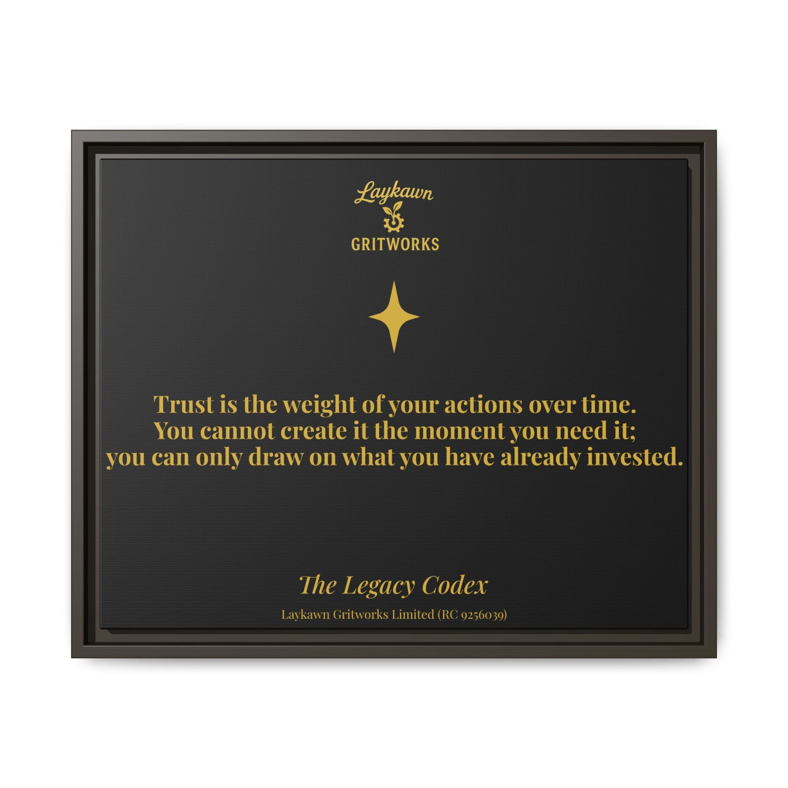 The Weight of Trust – The Legacy Codex Premium Framed Canvas - Image 25