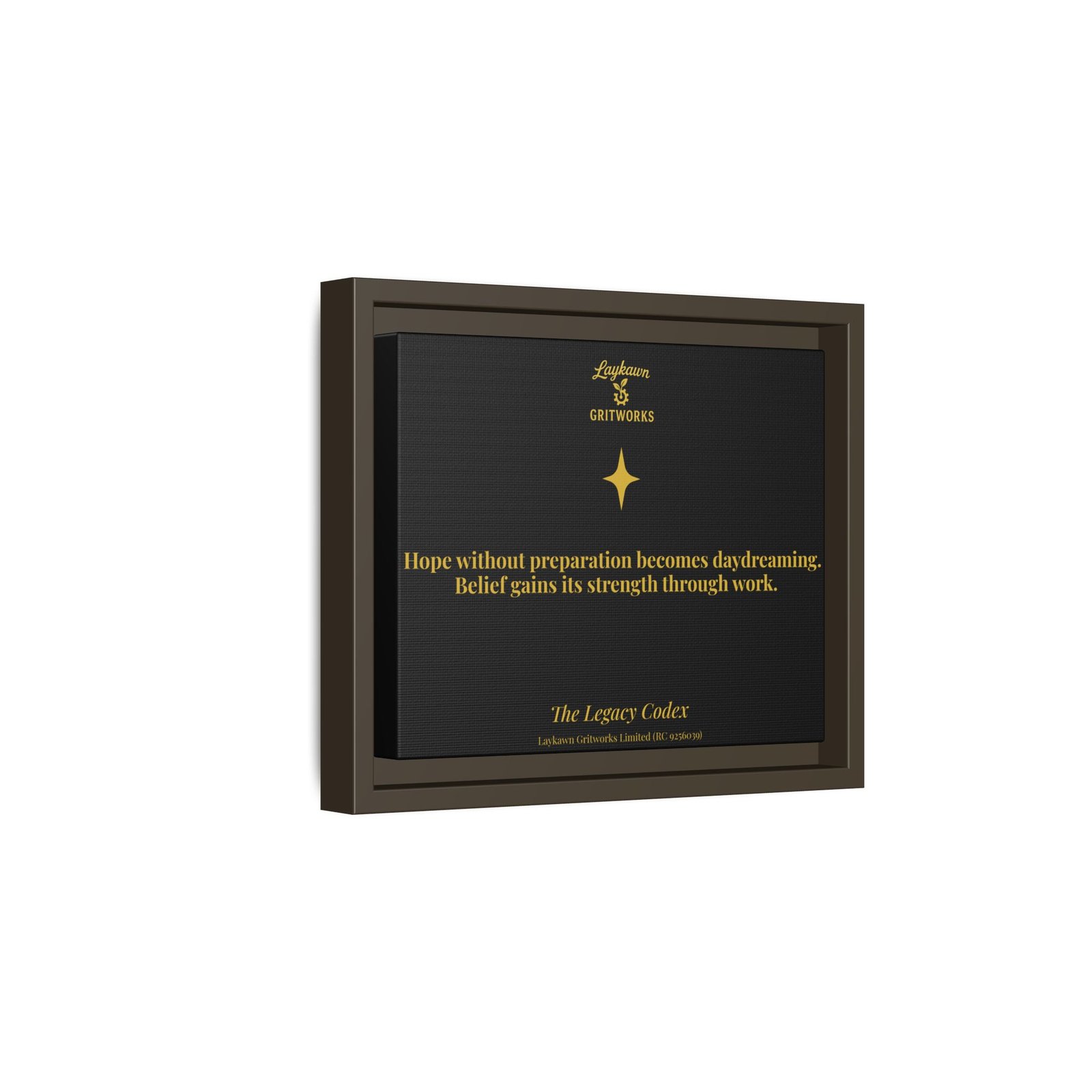 Hope With Preparation – The Legacy Codex Premium Framed Canvas - Image 10