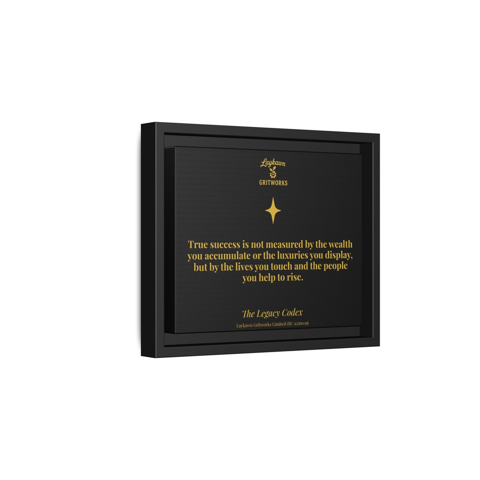 The Legacy of Success – The Legacy Codex Premium Framed Canvas - Image 2