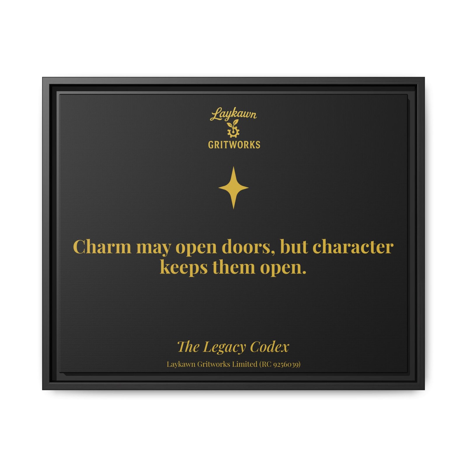 The Power of Character – The Legacy Codex Premium Framed Canvas - Image 29
