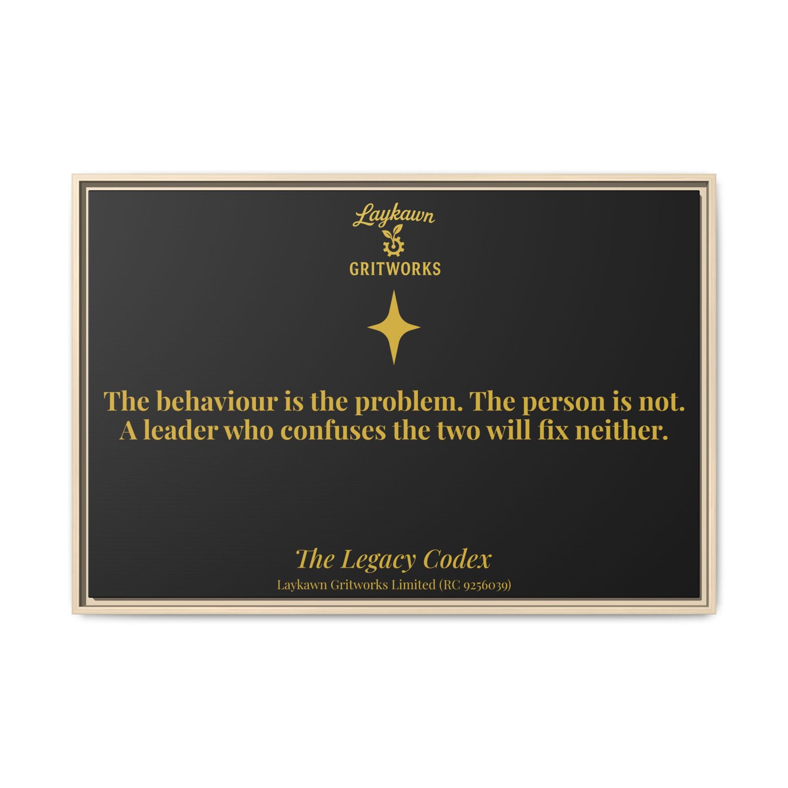 The Person is Not the Problem – The Legacy Codex Premium Framed Canvas - Image 45