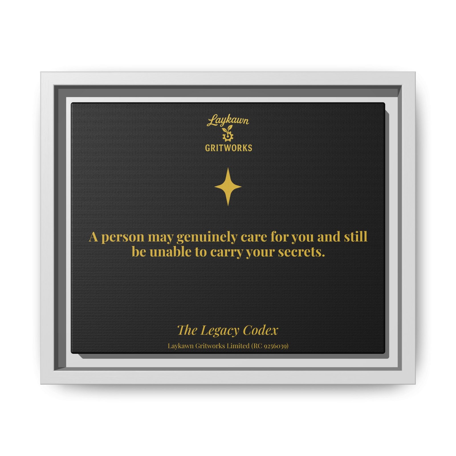 The Limits of Care – The Legacy Codex Premium Framed Canvas - Image 13