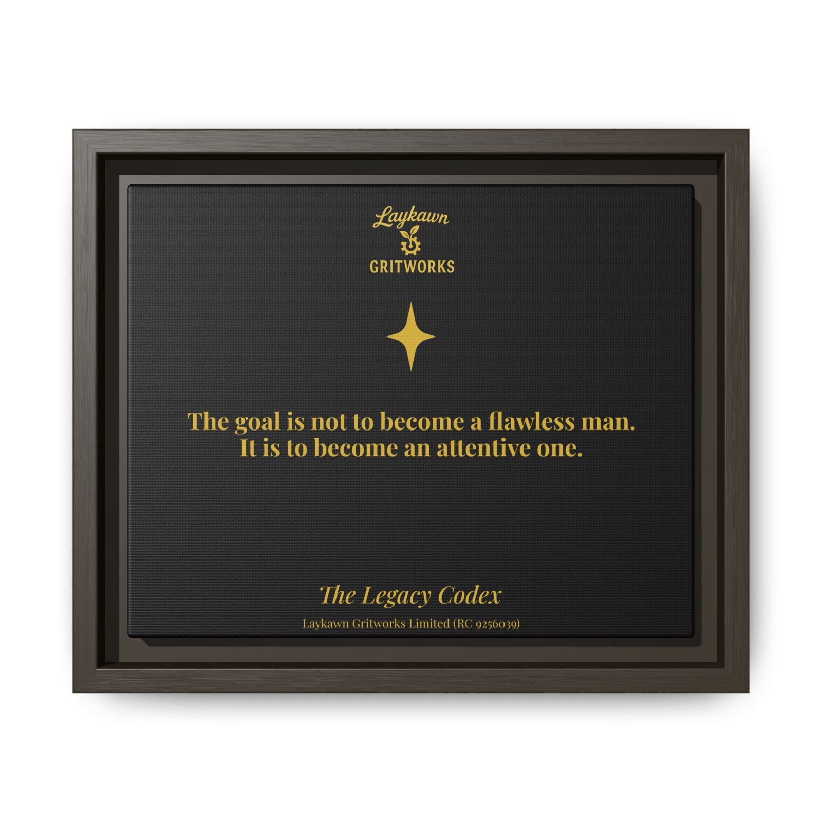 The Attentive Man – The Legacy Codex Premium Framed Canvas - Image 9