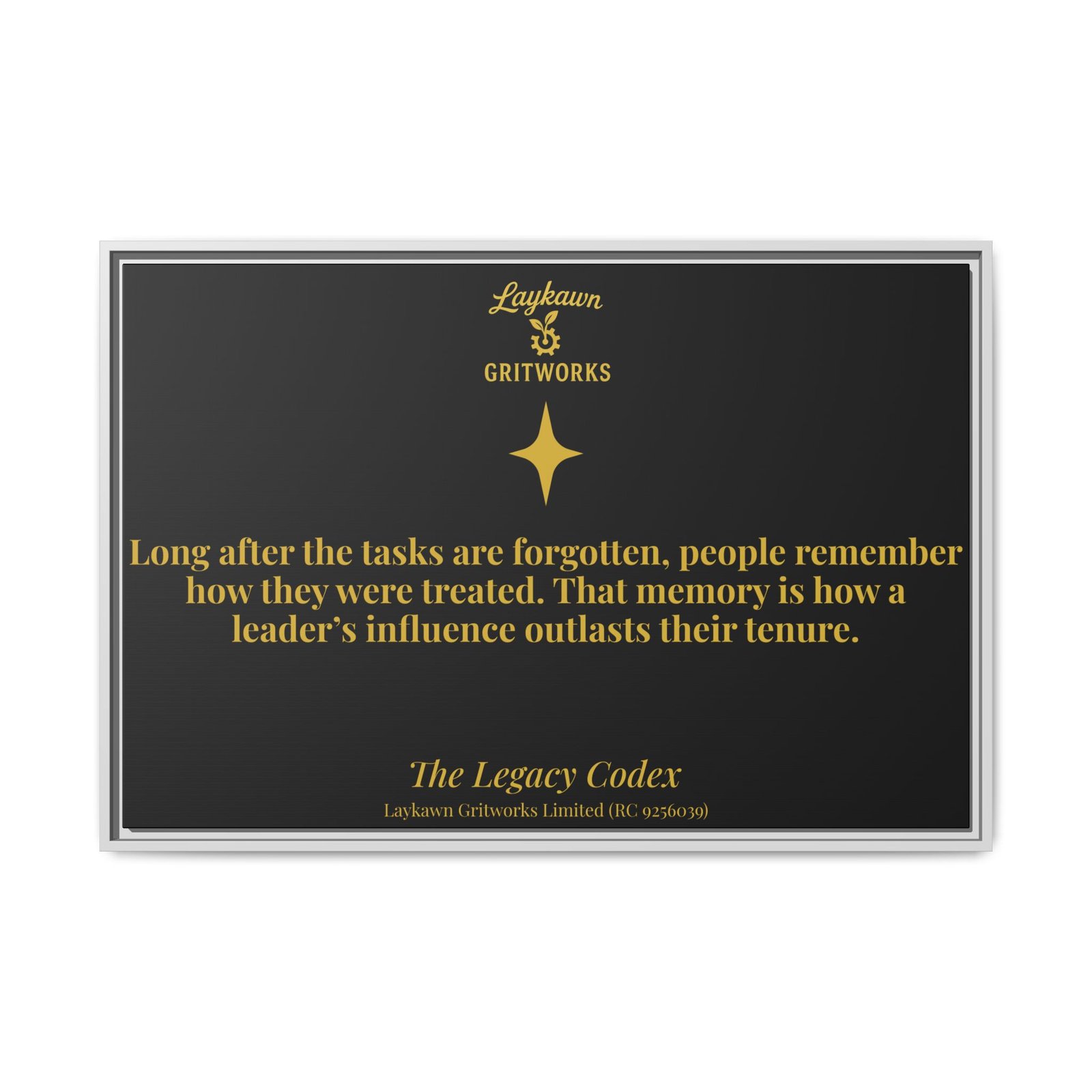 Influence That Outlasts – The Legacy Codex Premium Framed Canvas - Image 33