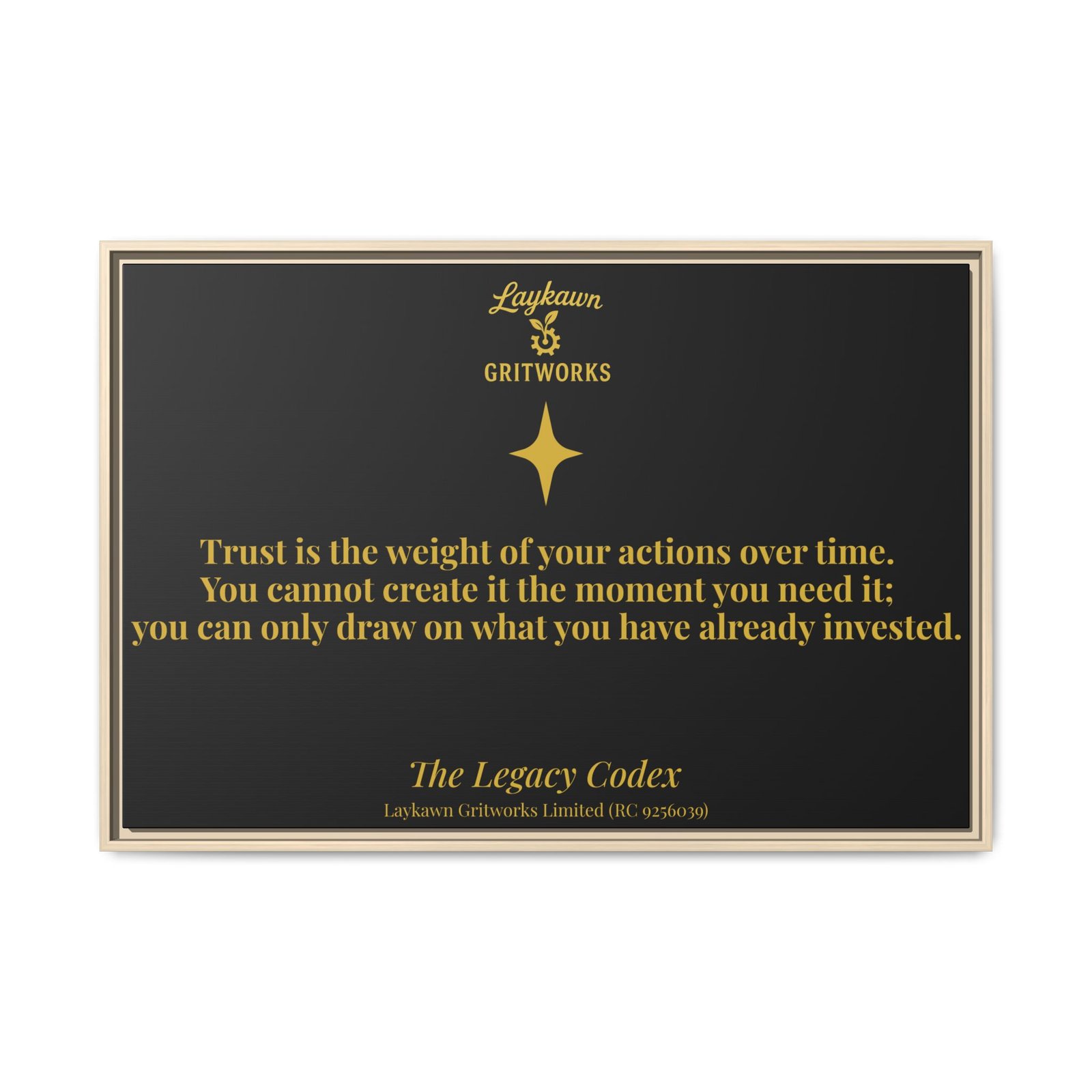 The Weight of Trust – The Legacy Codex Premium Framed Canvas - Image 45