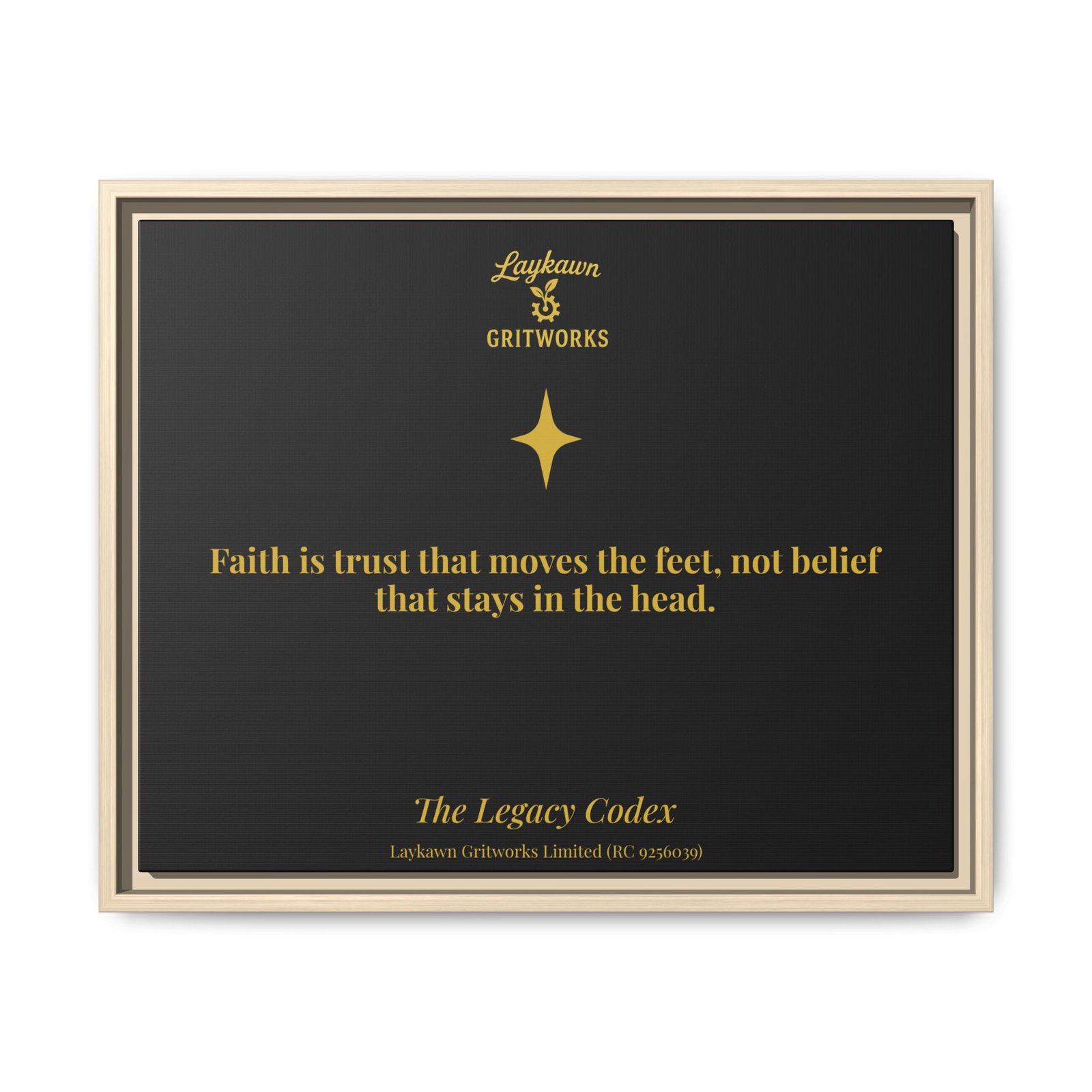 Faith That Moves – The Legacy Codex Premium Framed Canvas - Image 21