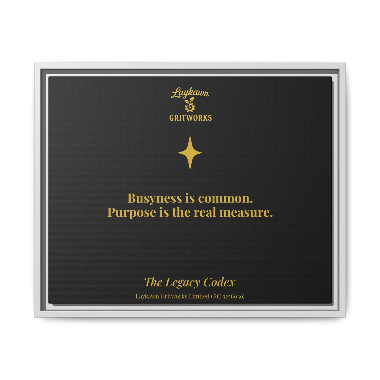 Purpose Over Busyness – The Legacy Codex Premium Framed Canvas - Image 17