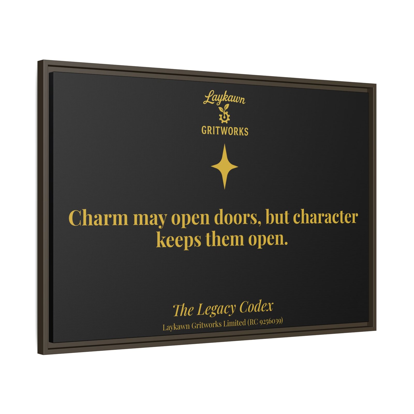 The Power of Character – The Legacy Codex Premium Framed Canvas - Image 38