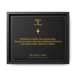 The Path of Wisdom – The Legacy Codex Premium Framed Canvas