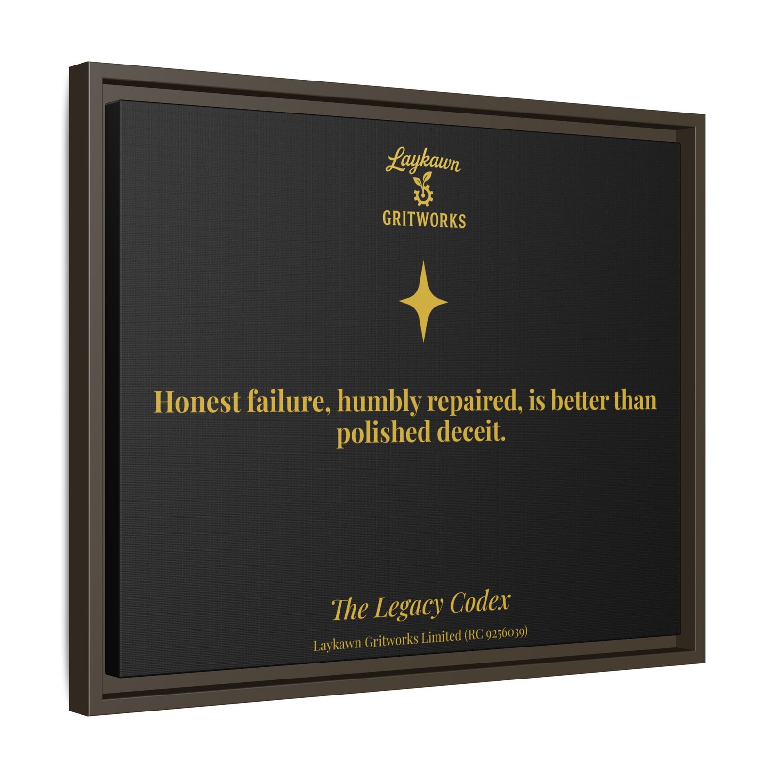 Honest Failure – The Legacy Codex Premium Framed Canvas - Image 26