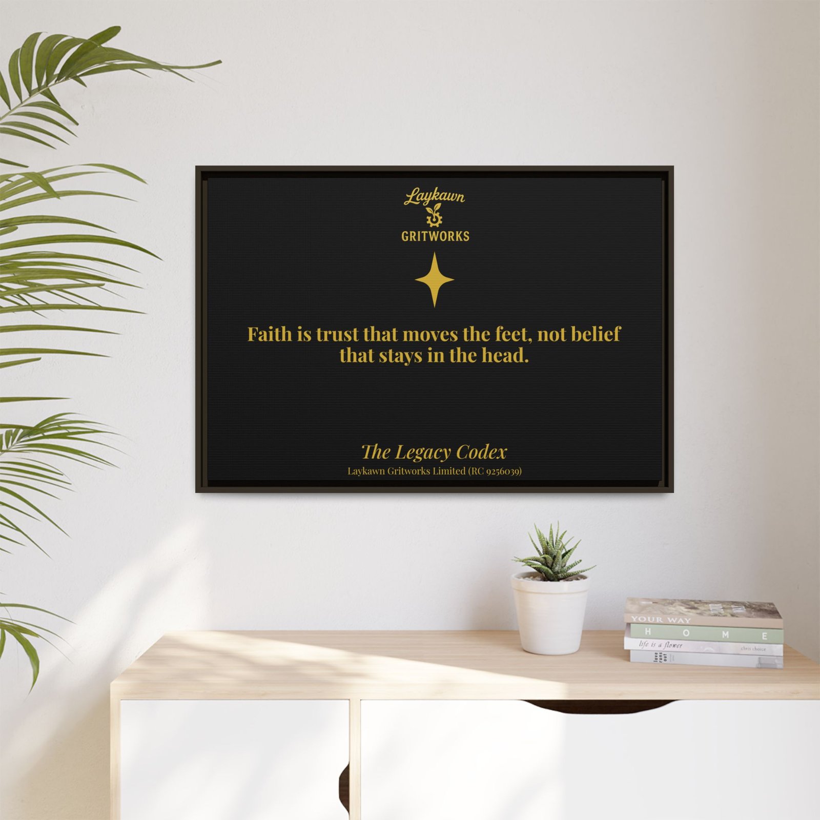 Faith That Moves – The Legacy Codex Premium Framed Canvas - Image 39