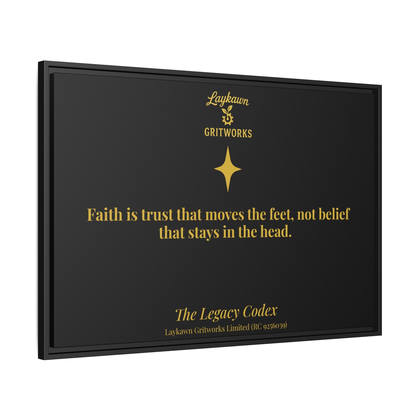 Faith That Moves – The Legacy Codex Premium Framed Canvas - Image 42