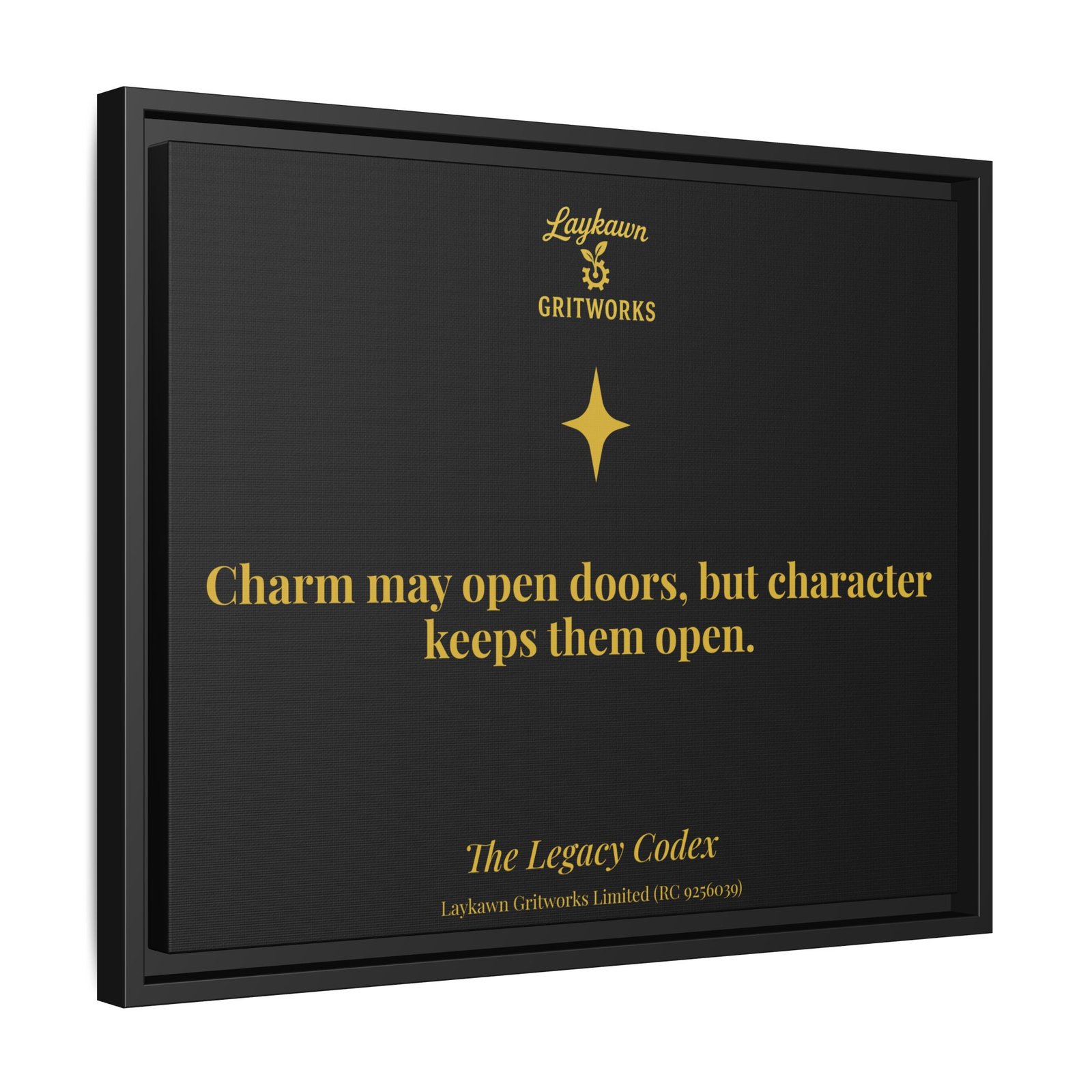 The Power of Character – The Legacy Codex Premium Framed Canvas - Image 30