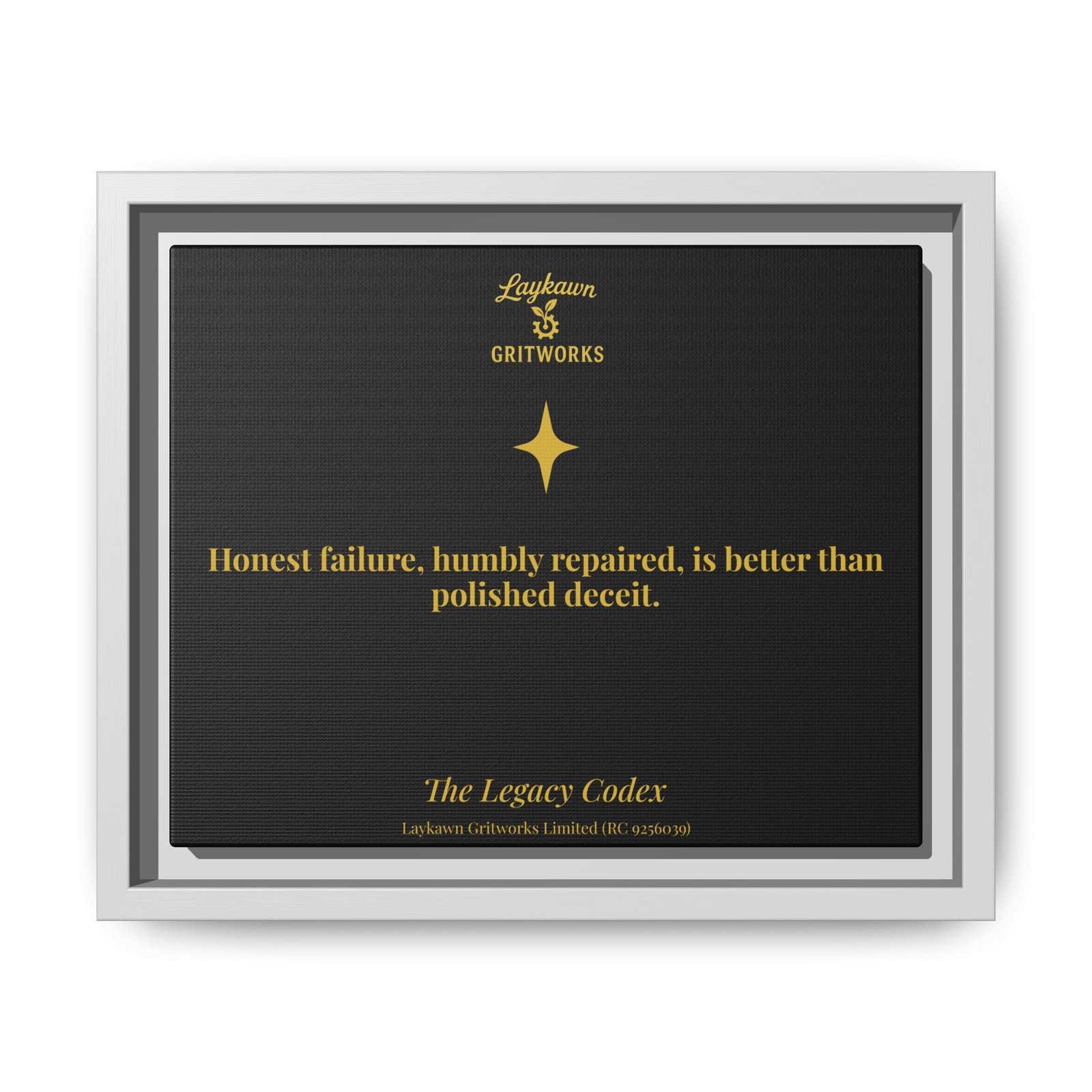 Honest Failure – The Legacy Codex Premium Framed Canvas - Image 13