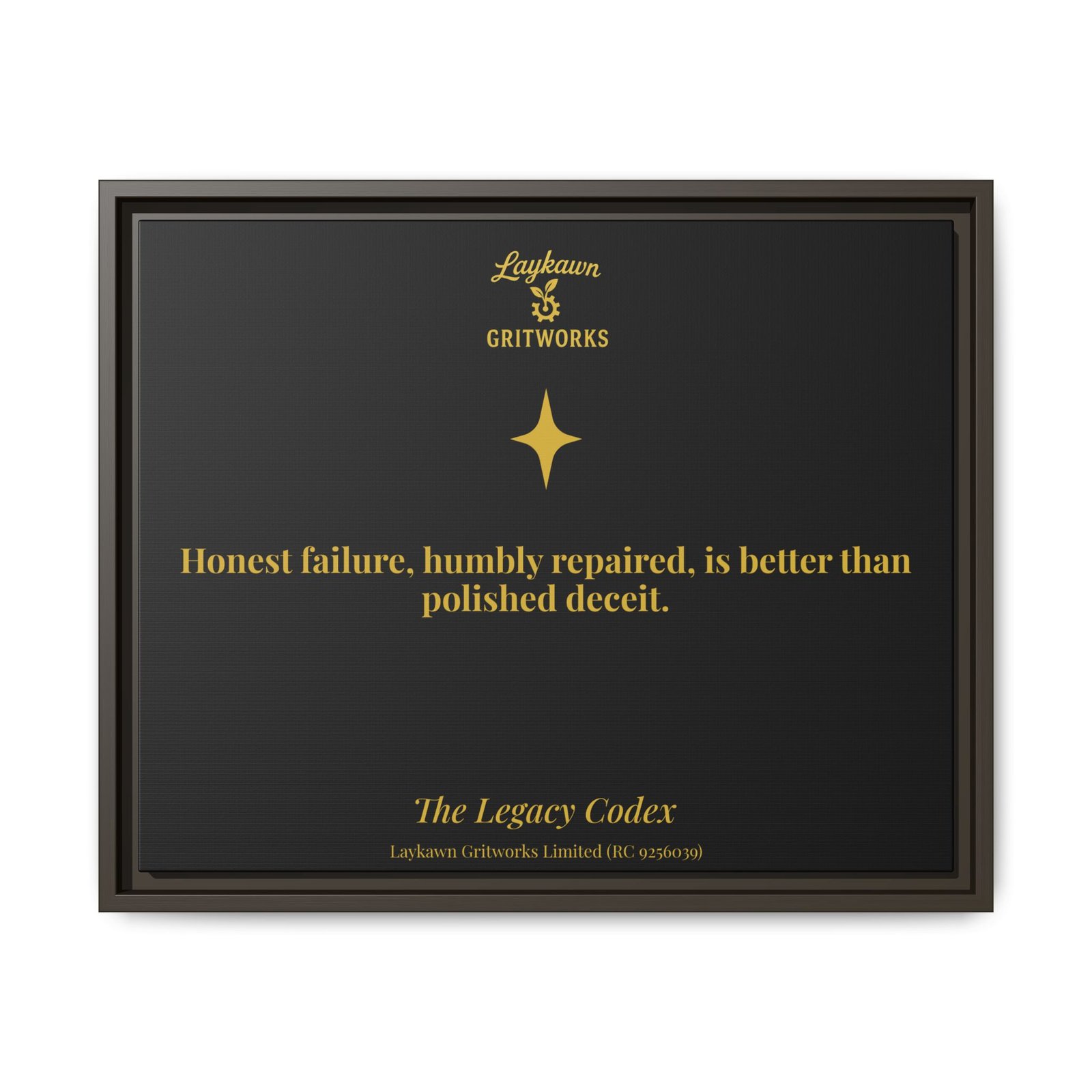 Honest Failure – The Legacy Codex Premium Framed Canvas - Image 25