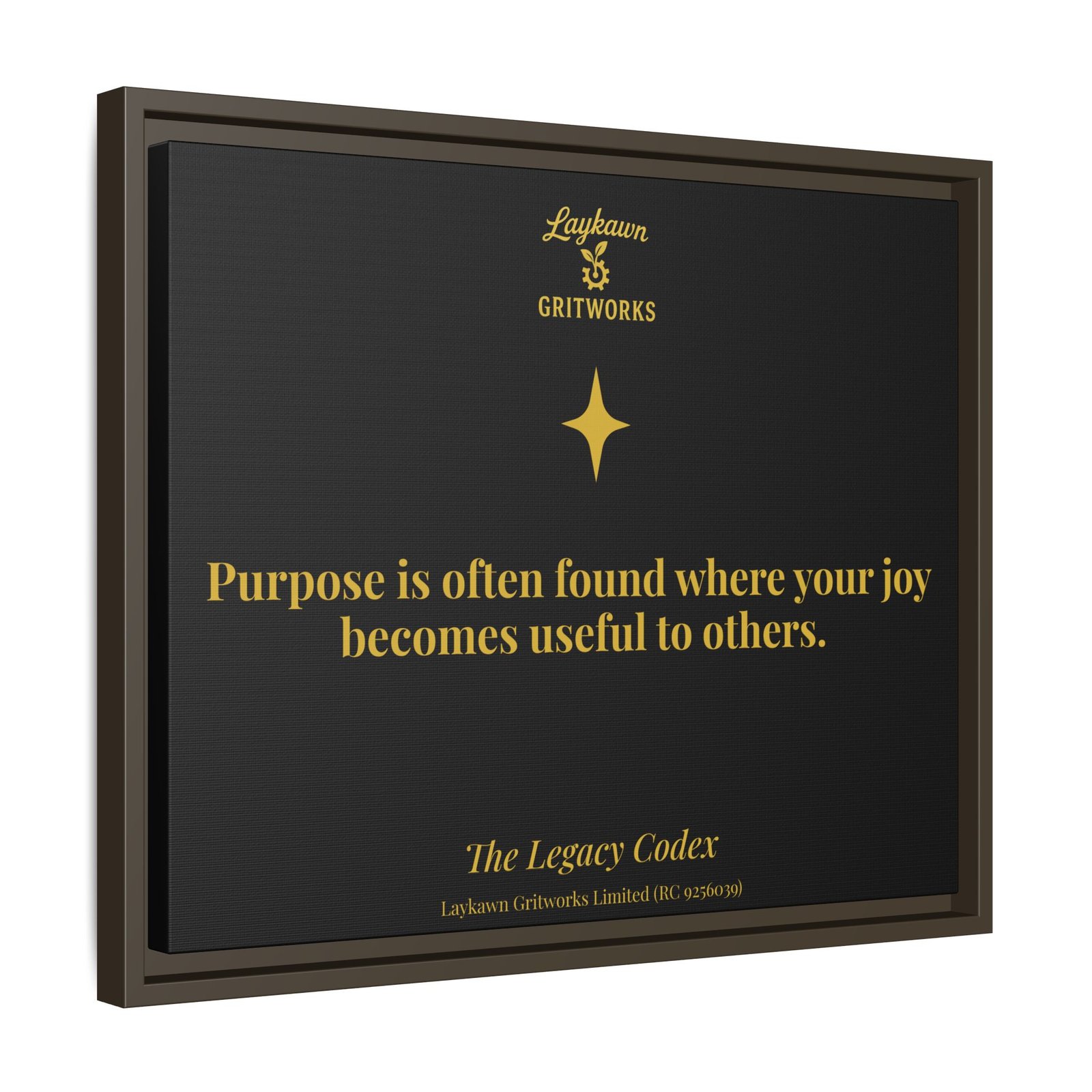 Purpose in Service – The Legacy Codex Premium Framed Canvas - Image 26