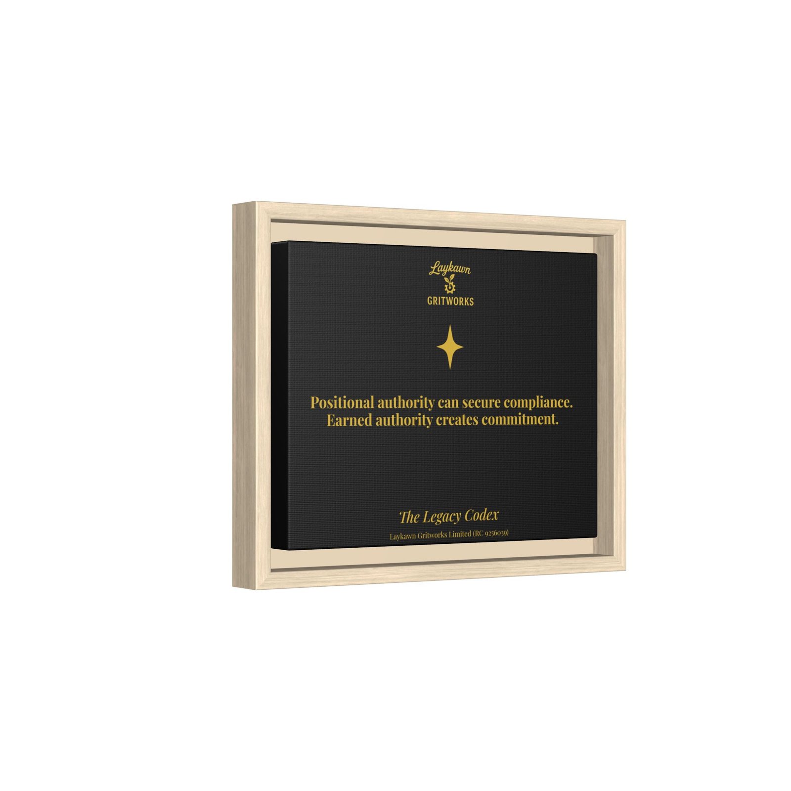Earned Authority – The Legacy Codex Premium Framed Canvas - Image 6