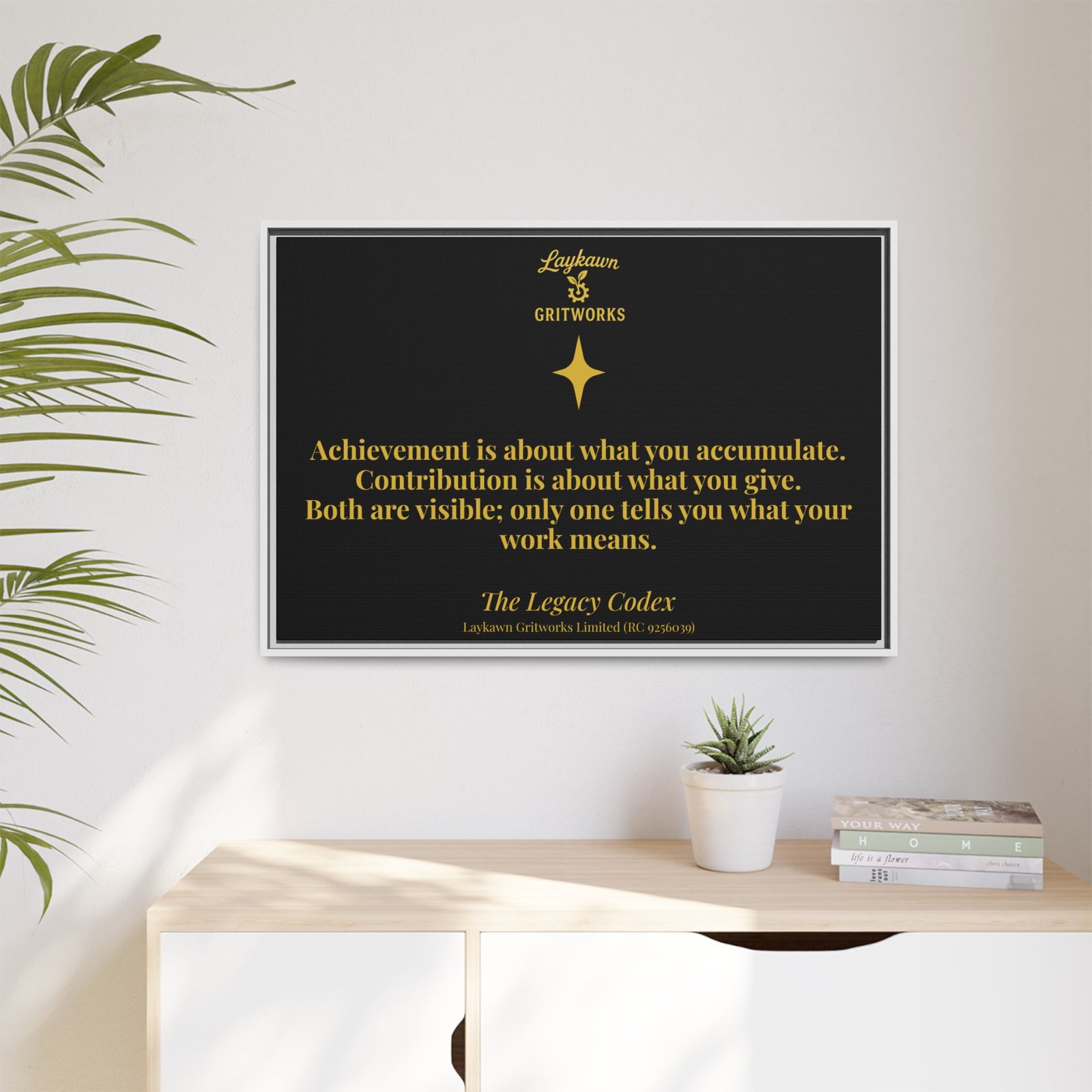 Achievement vs. Contribution – The Legacy Codex Premium Framed Canvas - Image 35