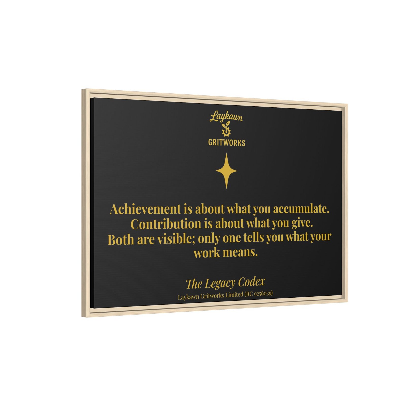 Achievement vs. Contribution – The Legacy Codex Premium Framed Canvas - Image 46