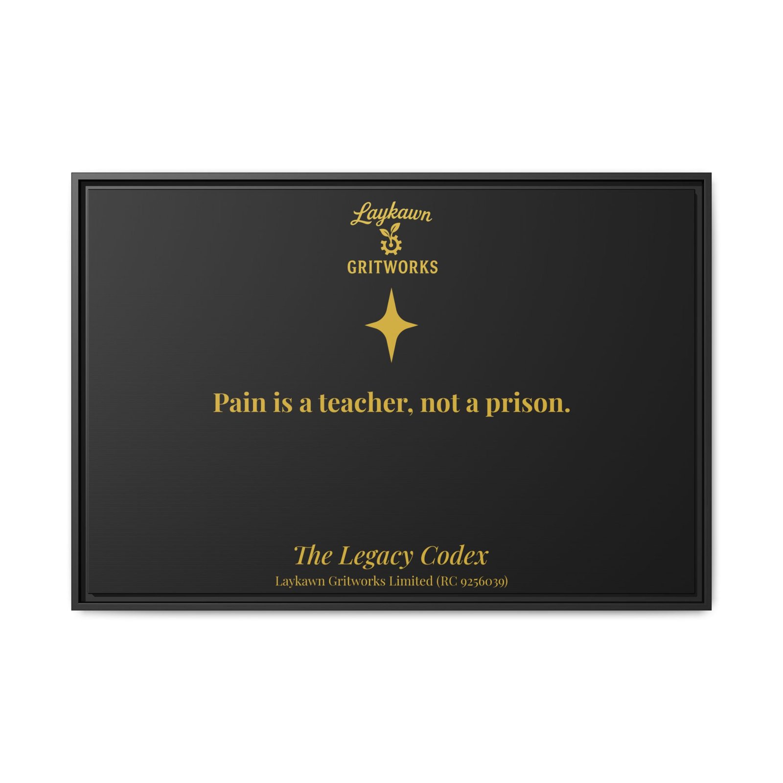 Pain as a Teacher – The Legacy Codex Premium Framed Canvas - Image 41