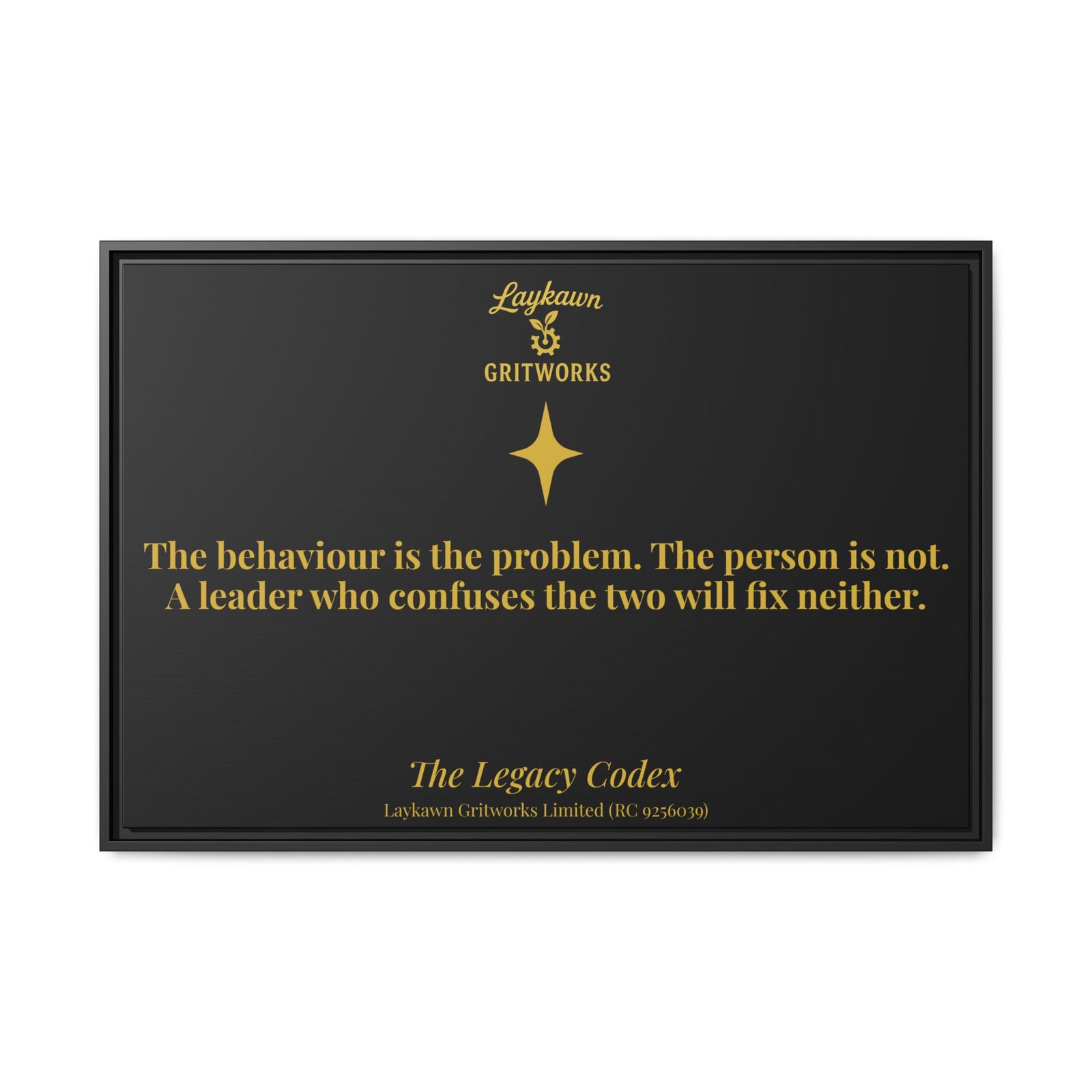The Person is Not the Problem – The Legacy Codex Premium Framed Canvas - Image 41
