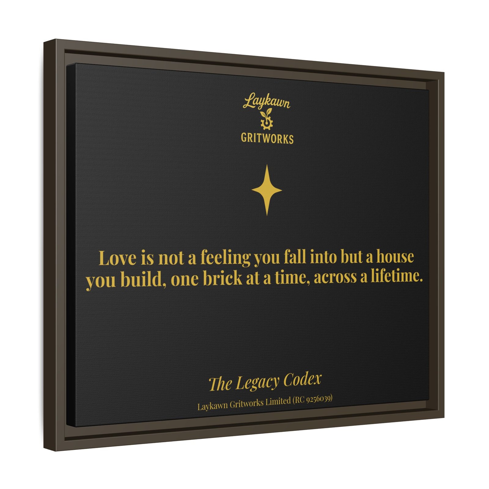 The House of Love – The Legacy Codex Premium Framed Canvas - Image 26