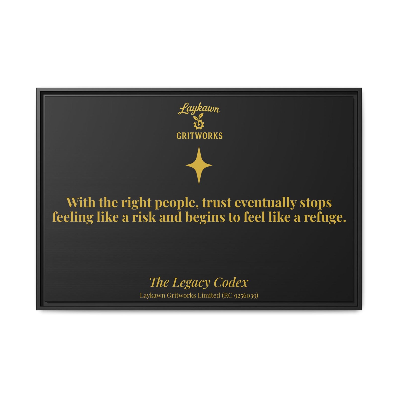 Trust as Refuge – The Legacy Codex Premium Framed Canvas - Image 41
