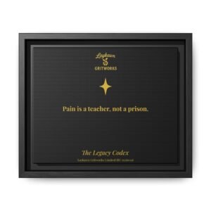 Pain as a Teacher – The Legacy Codex Premium Framed Canvas