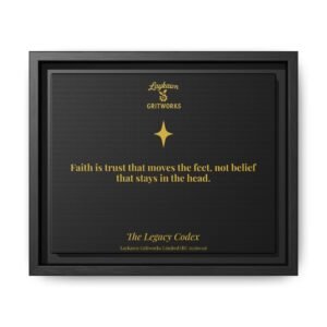 Faith That Moves – The Legacy Codex Premium Framed Canvas