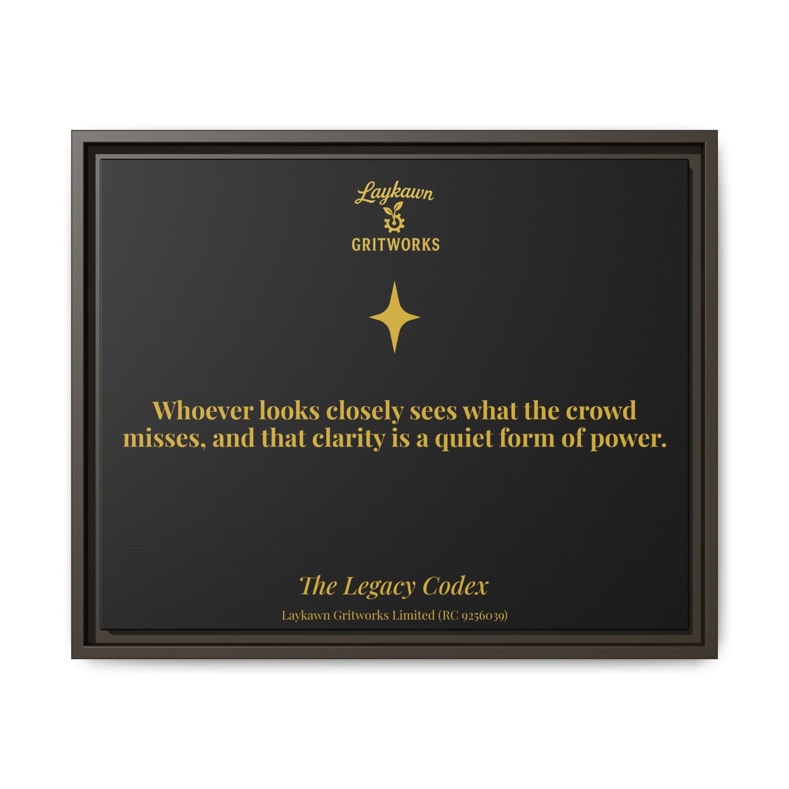 The Power of Observation – The Legacy Codex Premium Framed Canvas - Image 25