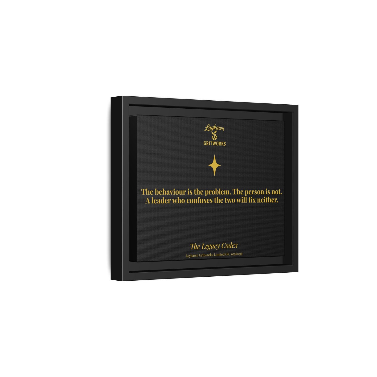 The Person is Not the Problem – The Legacy Codex Premium Framed Canvas - Image 2