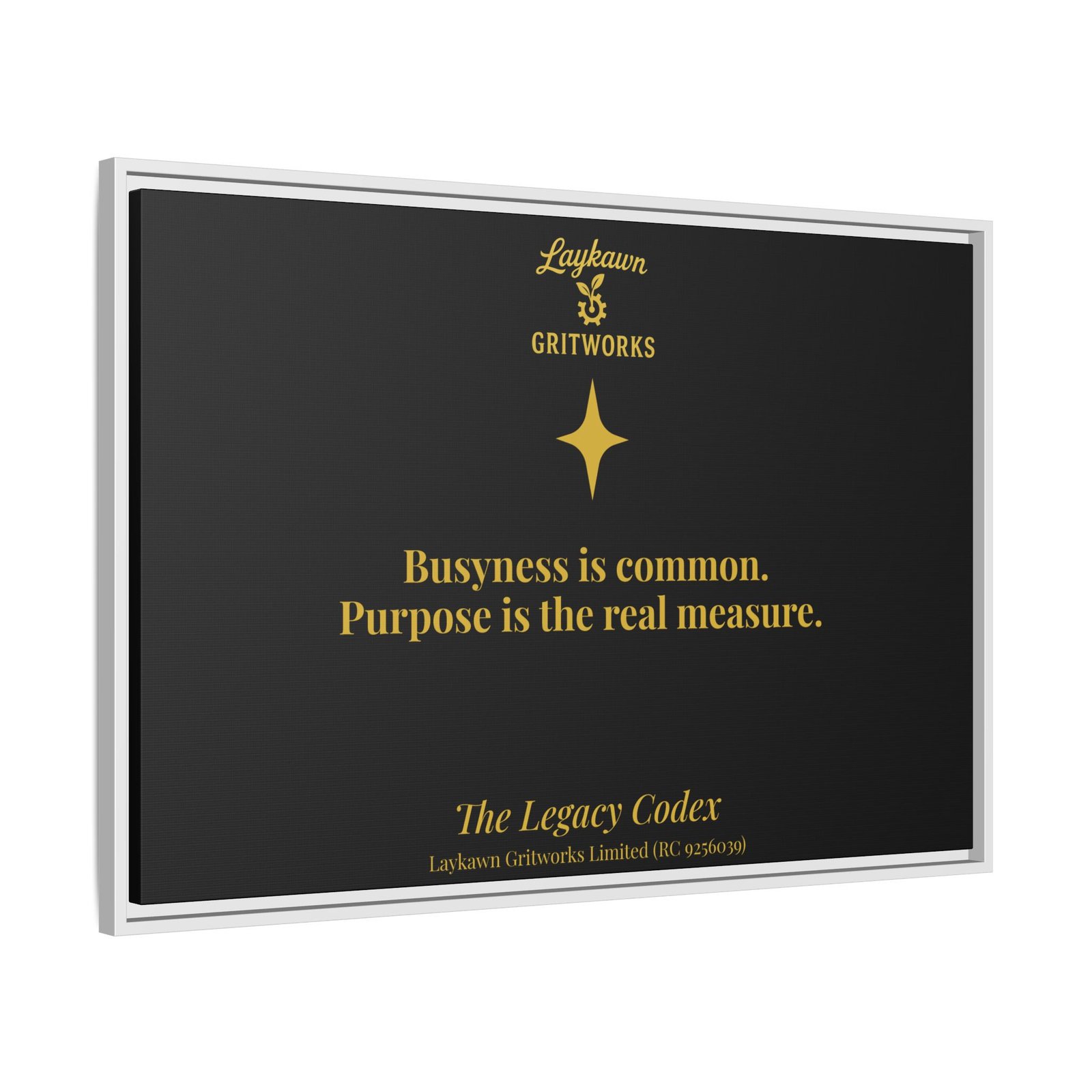 Purpose Over Busyness – The Legacy Codex Premium Framed Canvas - Image 34