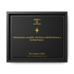 A Life Well Lived – The Legacy Codex Premium Framed Canvas
