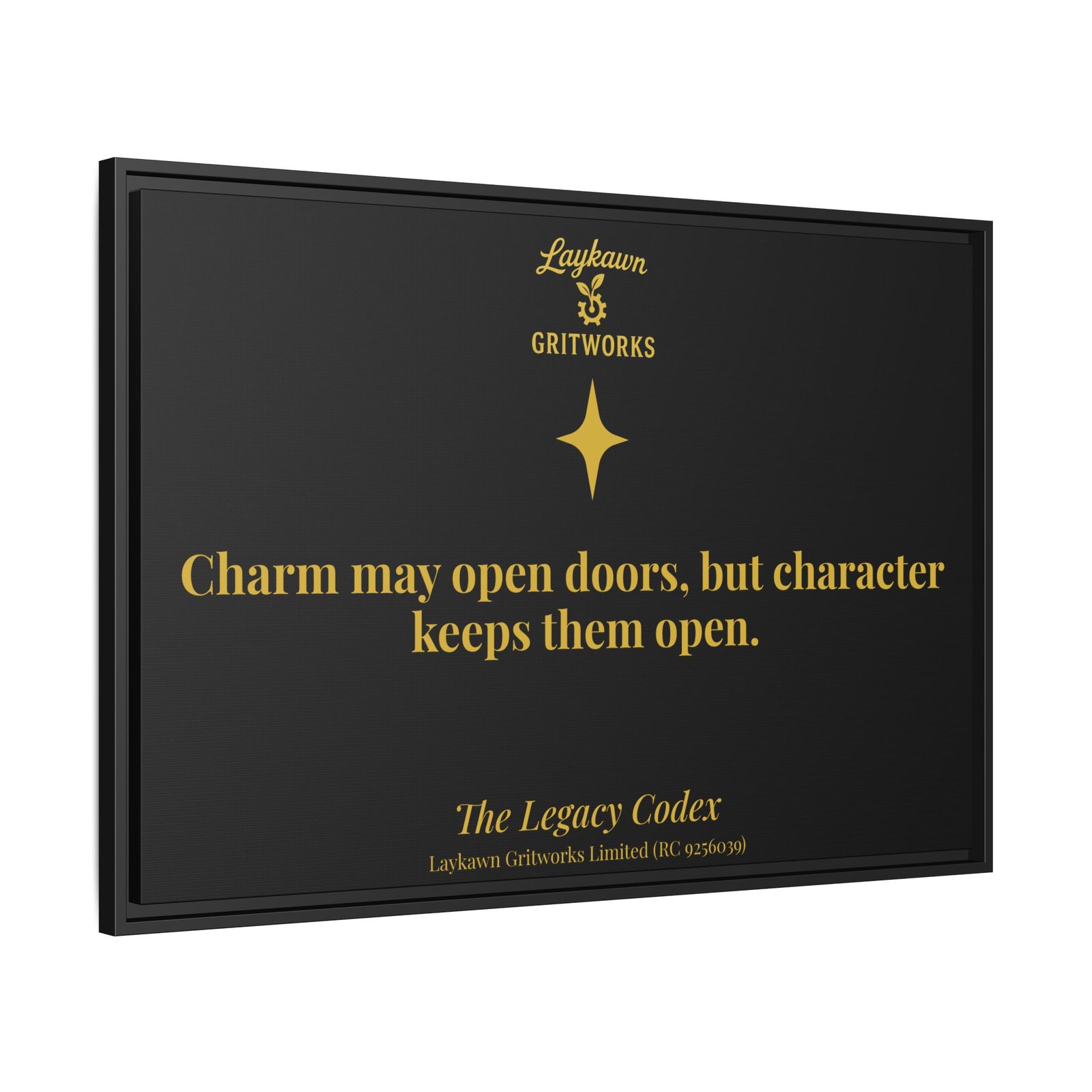 The Power of Character – The Legacy Codex Premium Framed Canvas - Image 42