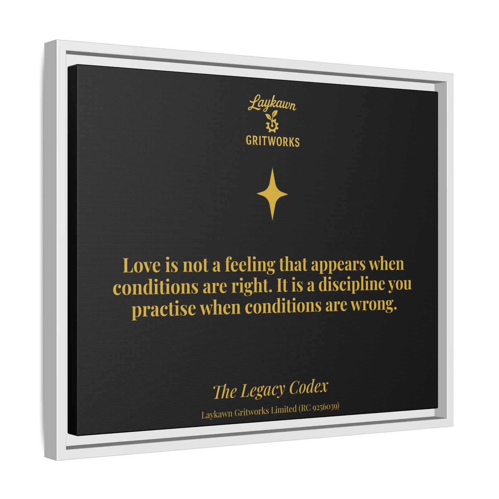 Love as Discipline – The Legacy Codex Premium Framed Canvas - Image 18