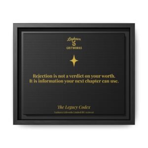 Rejection as Information – The Legacy Codex Premium Framed Canvas