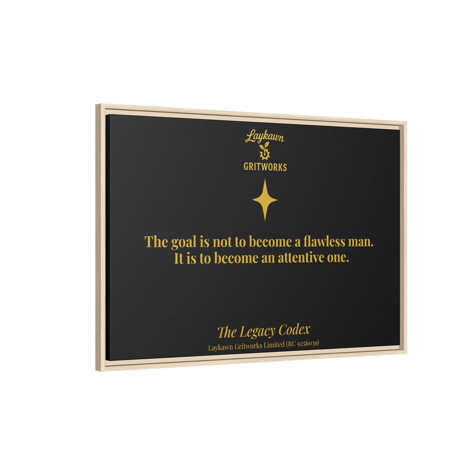 The Attentive Man – The Legacy Codex Premium Framed Canvas - Image 46