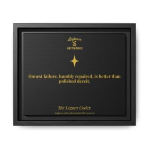 Honest Failure – The Legacy Codex Premium Framed Canvas
