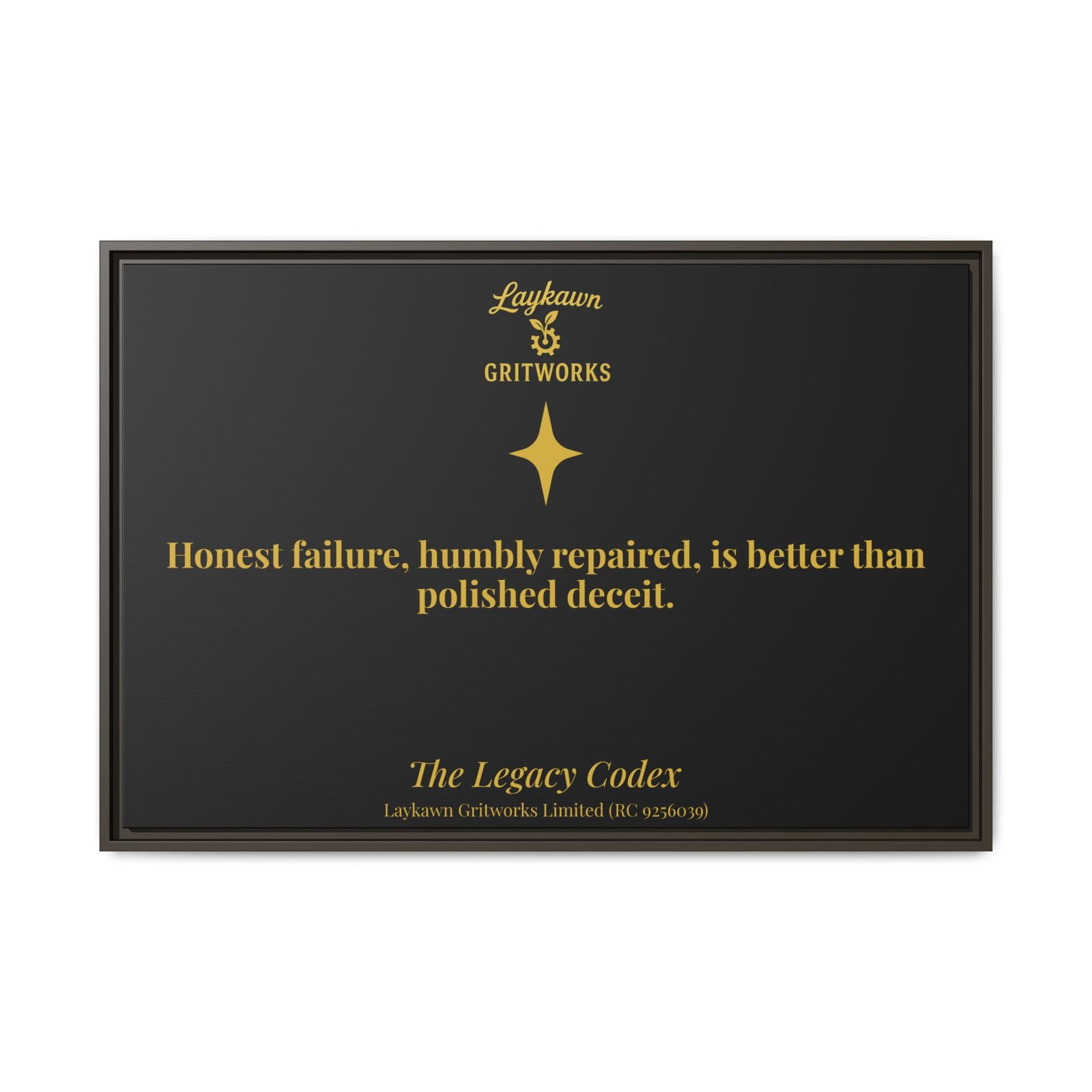Honest Failure – The Legacy Codex Premium Framed Canvas - Image 37