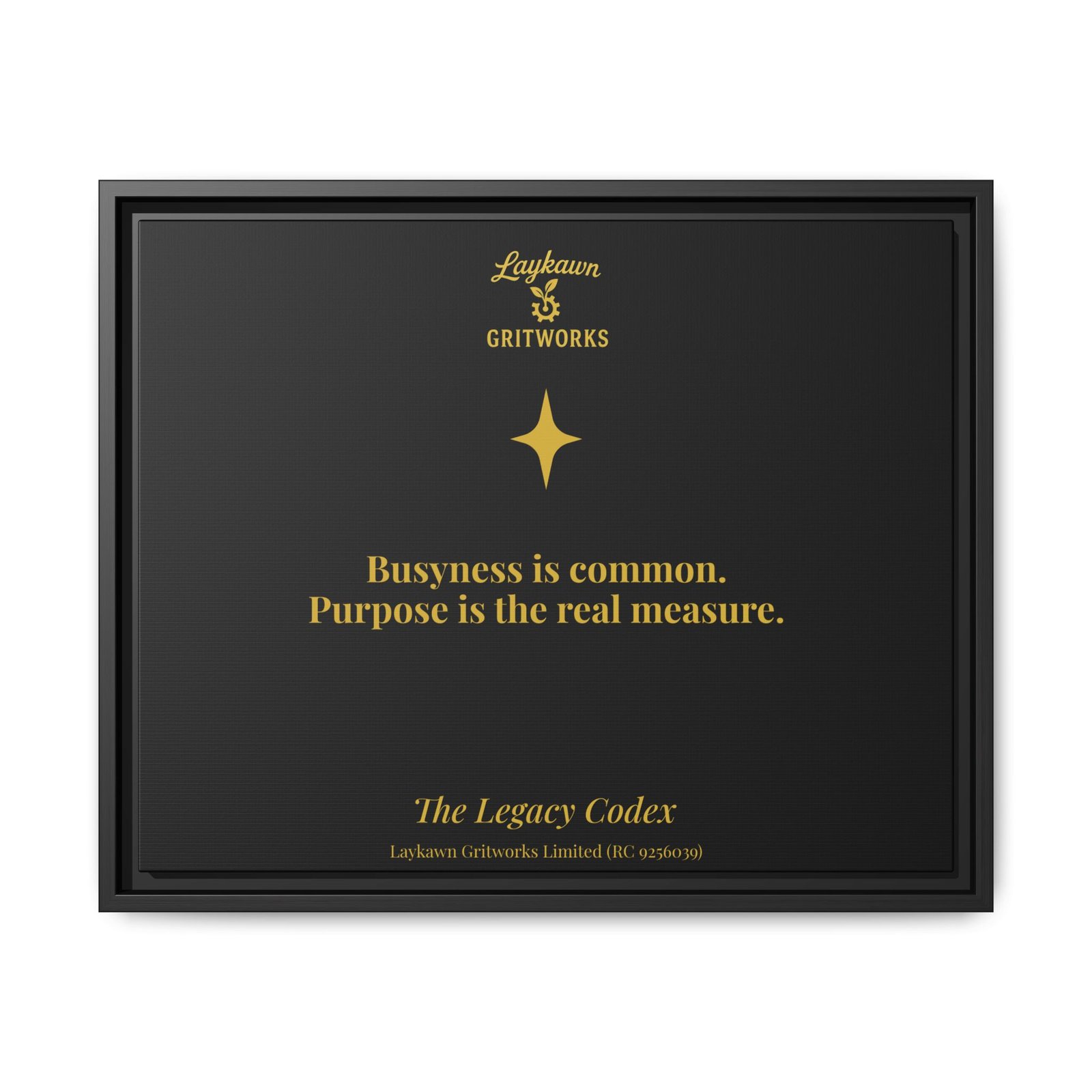 Purpose Over Busyness – The Legacy Codex Premium Framed Canvas - Image 29