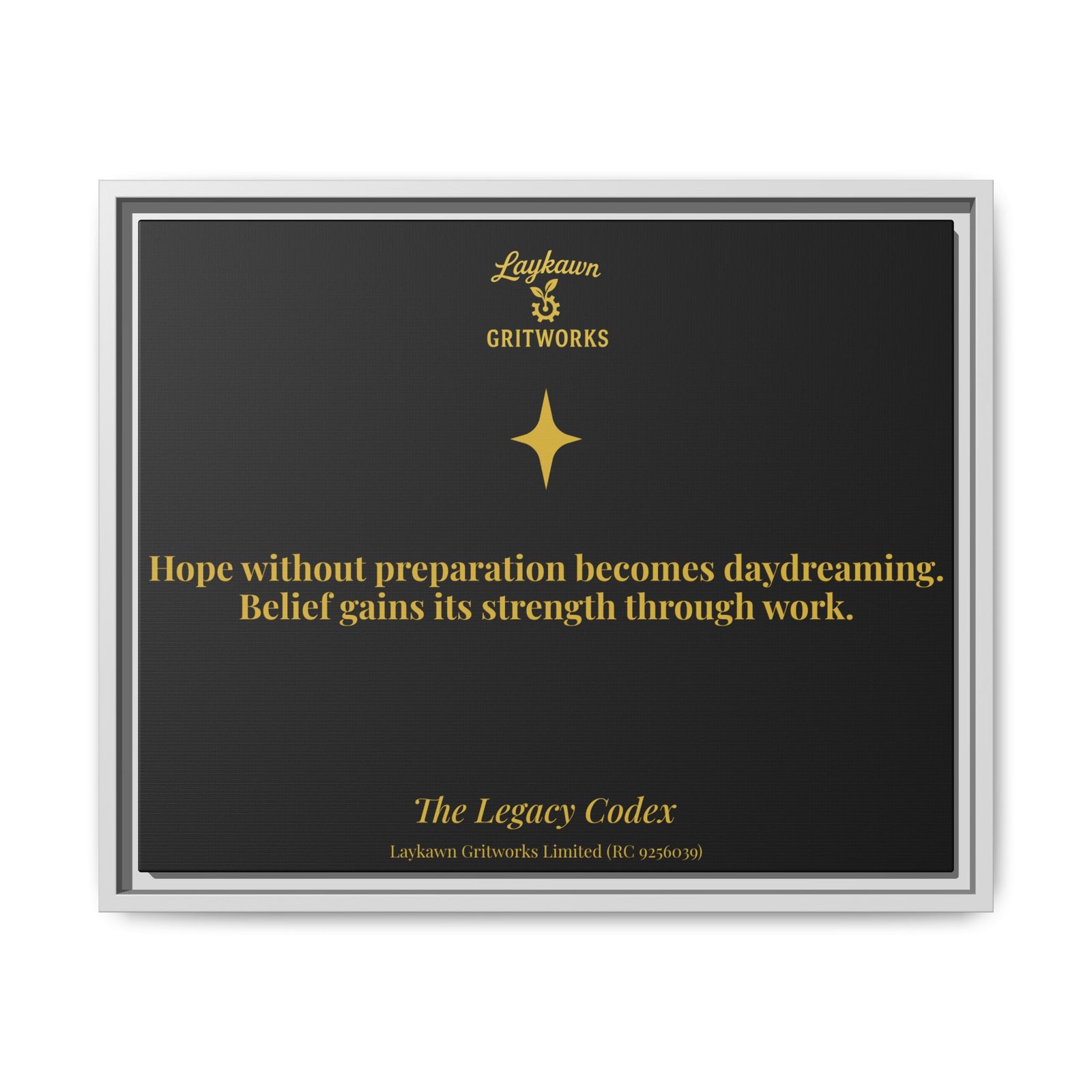 Hope With Preparation – The Legacy Codex Premium Framed Canvas - Image 17