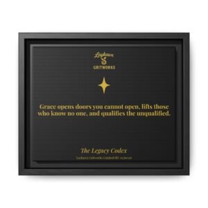 The Grace of Opportunity – The Legacy Codex Premium Framed Canvas