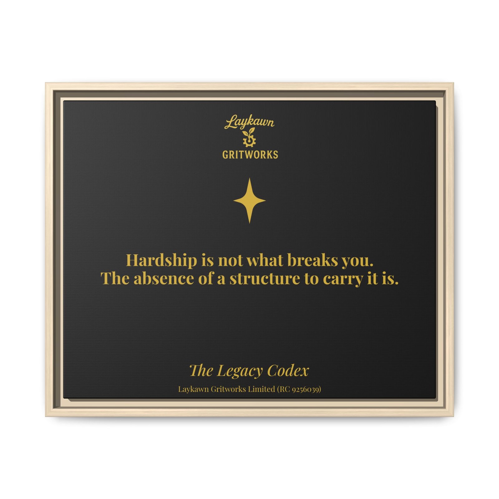 The Structure That Carries You – The Legacy Codex Premium Framed Canvas - Image 21