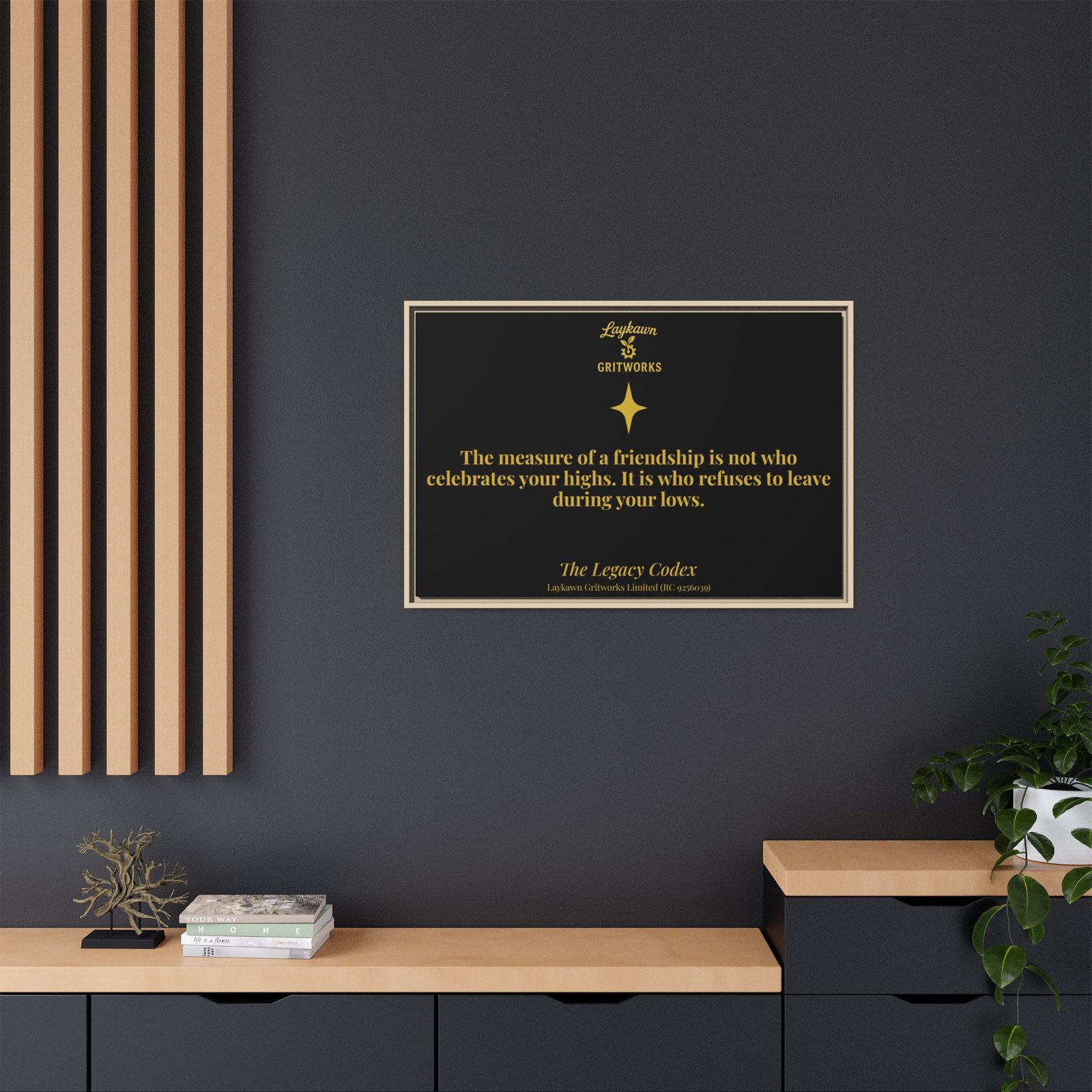 Tested Friendship – The Legacy Codex Premium Framed Canvas - Image 48