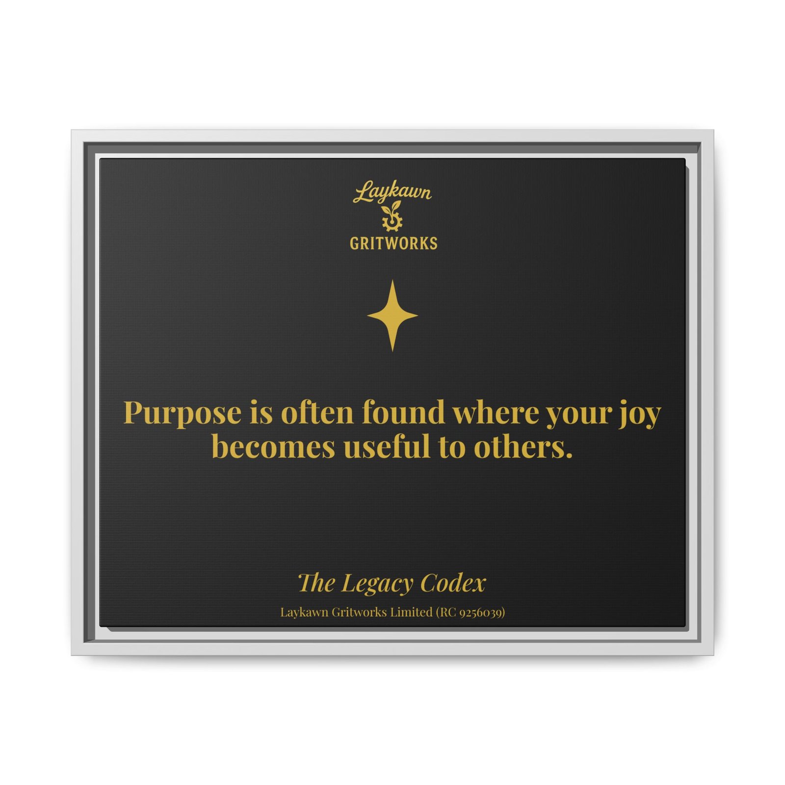Purpose in Service – The Legacy Codex Premium Framed Canvas - Image 17