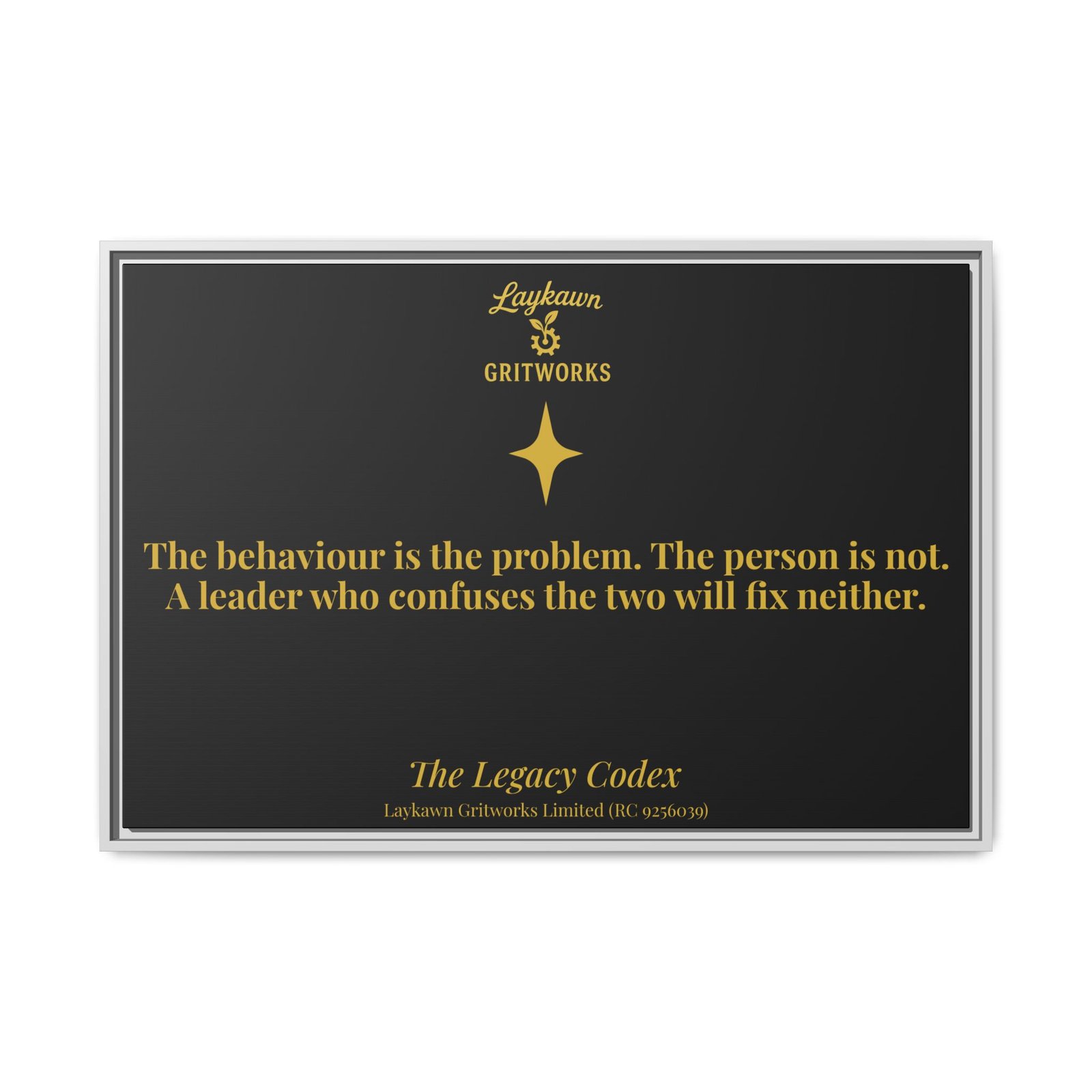 The Person is Not the Problem – The Legacy Codex Premium Framed Canvas - Image 33