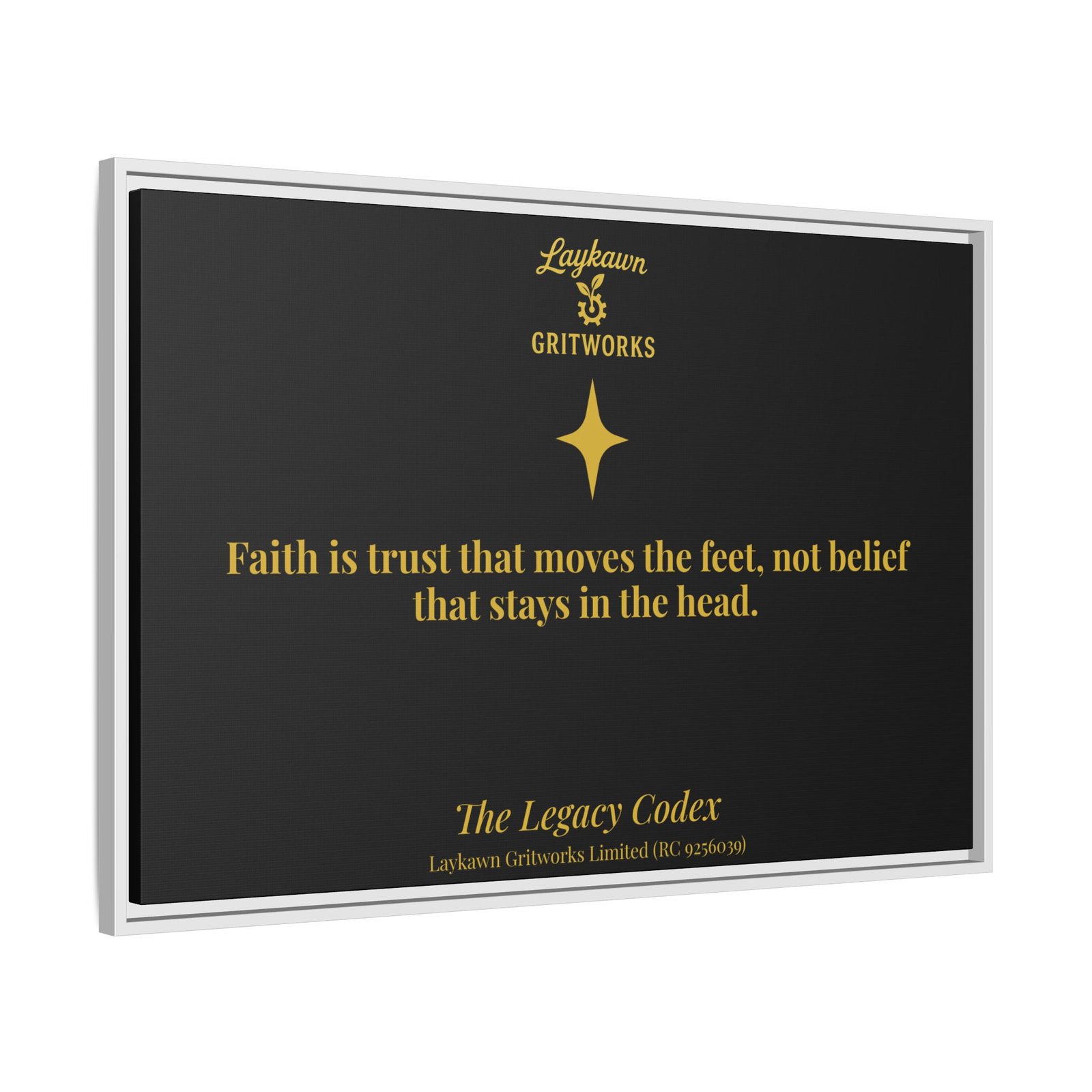 Faith That Moves – The Legacy Codex Premium Framed Canvas - Image 34