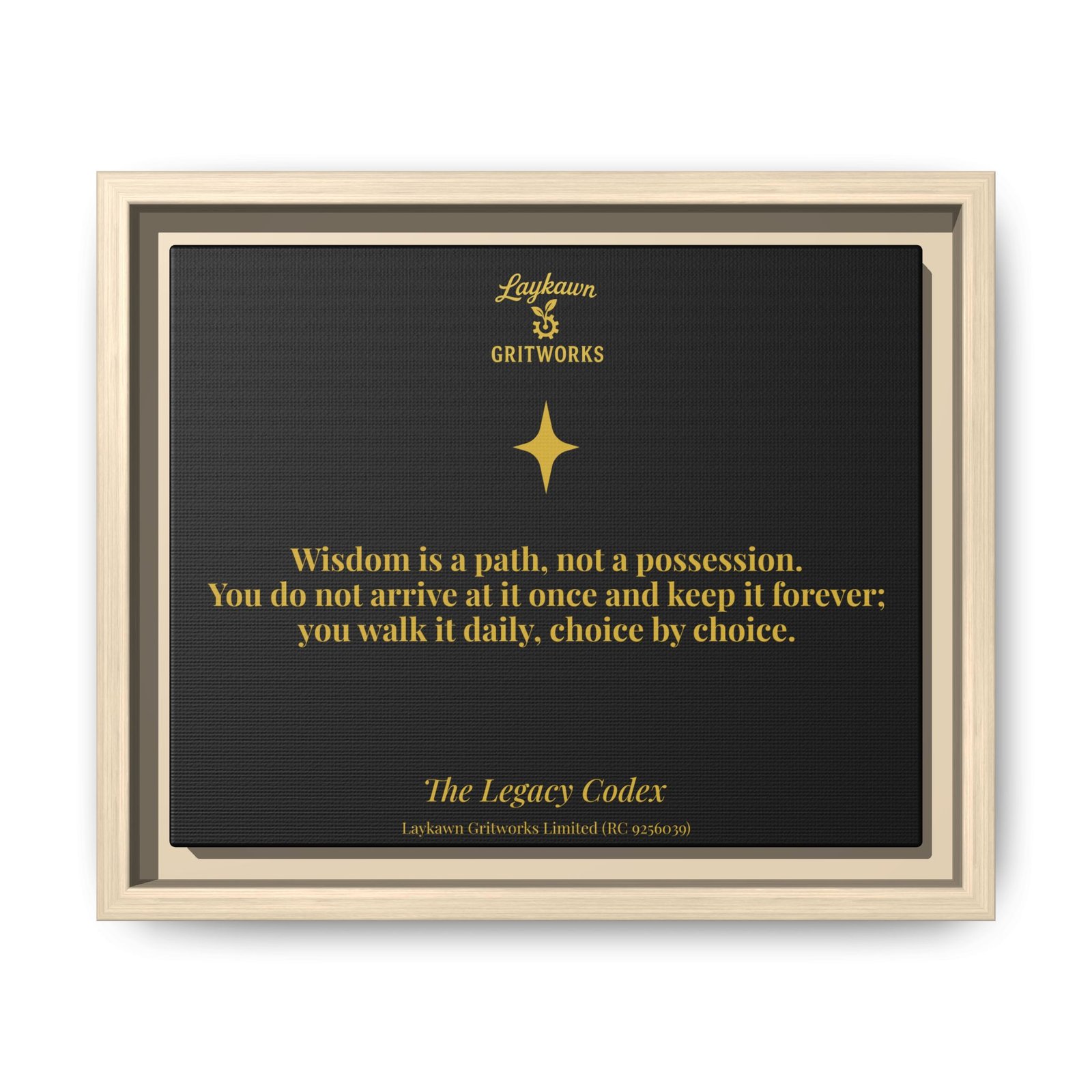The Path of Wisdom – The Legacy Codex Premium Framed Canvas - Image 5