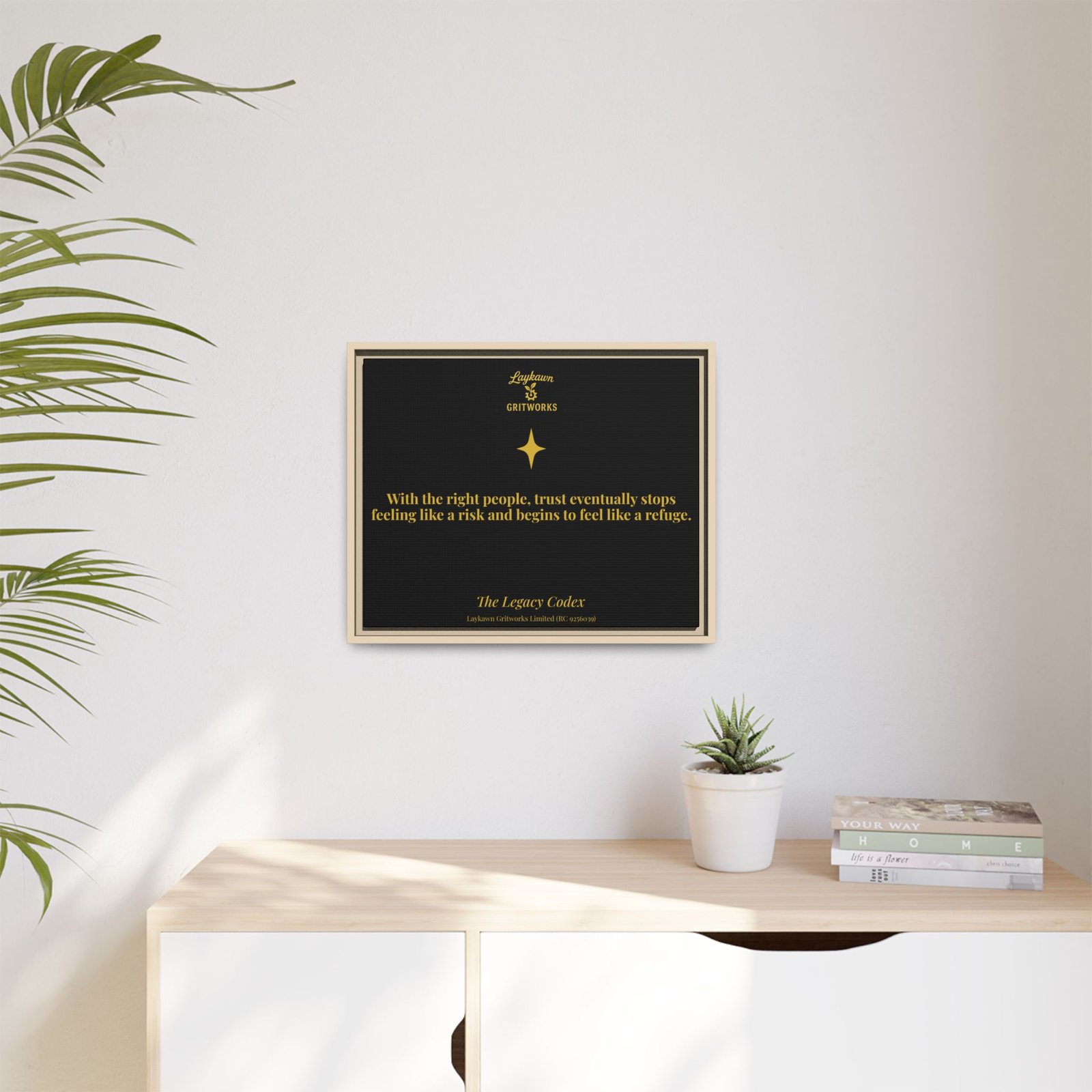 Trust as Refuge – The Legacy Codex Premium Framed Canvas - Image 23