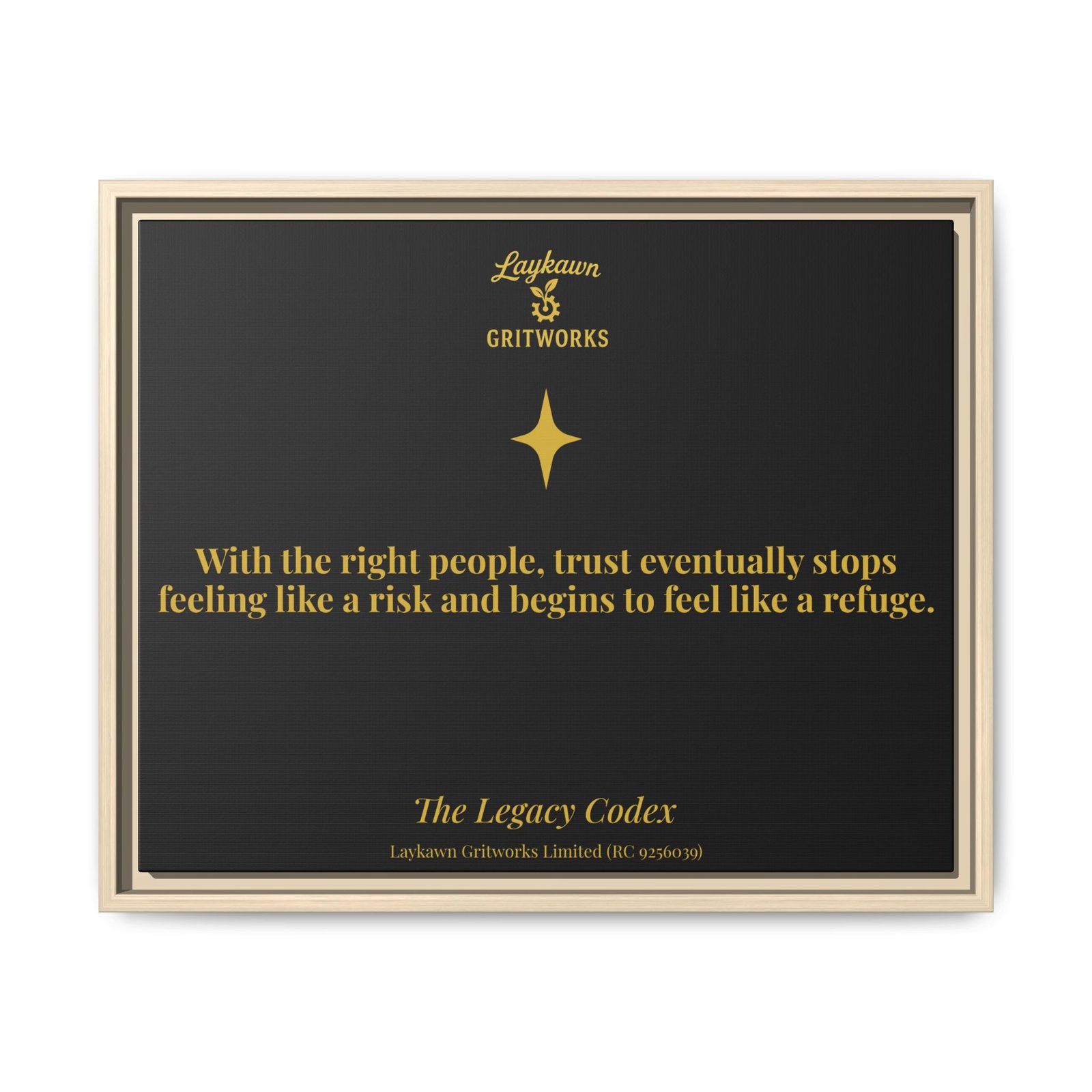 Trust as Refuge – The Legacy Codex Premium Framed Canvas - Image 21